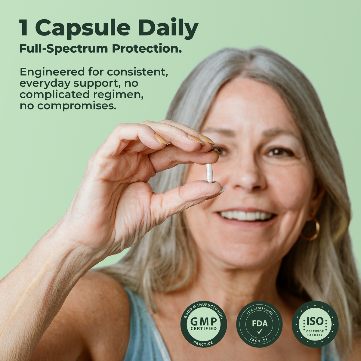 1 capsule daily